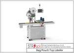 Servo Control System Bag / Pouch Top Labeler Self Adhesive Sticker