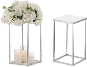 Wholesale Single-side Bracket Metal Column Geometric Flower Stand for Event Tables Centerpieces from china suppliers