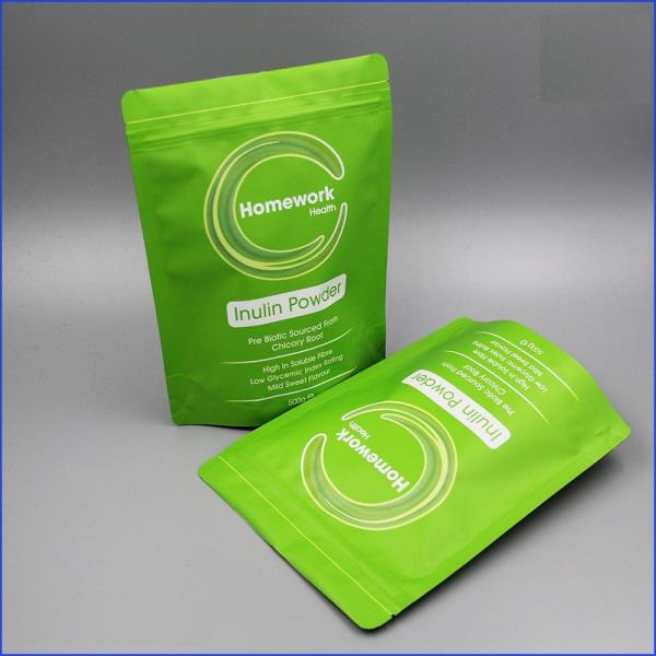 Reusable Zip Coffee Bags Valve Foil Lined Stand Up Coffee / Tea / Powder