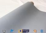 Grey Silicone Coated Fiberglass Fabric 0.85MM Satin Weave Abrasion Resistant