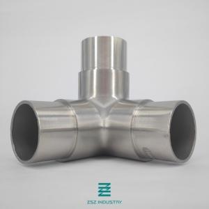 Wholesale 42.4mm X 2.0mm Tee Stair Rail Connectors Round Support 90 Degree Angle from china suppliers