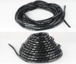 Plastic Wire Spiral Winding Tube Transparent / Black / White Winder Retractable
