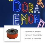 220V 12mm Thickness Red Color 50 Meters Length LED Neon Silicone Strip