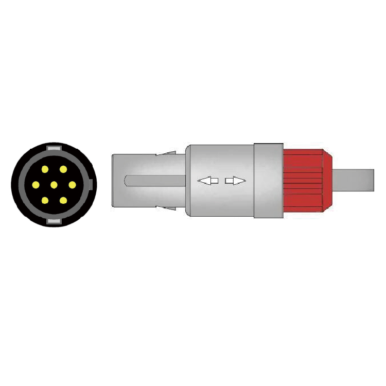 IBP adapter cable compatible for St Jude monitor to Smiths transducer