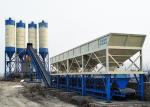 60m3/H Stationary Ready Mix Concrete Batching Plant Belt Conveyor Feeding Type