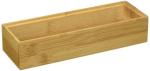 100% natural bamboo wooden cutlery drawer organizer
