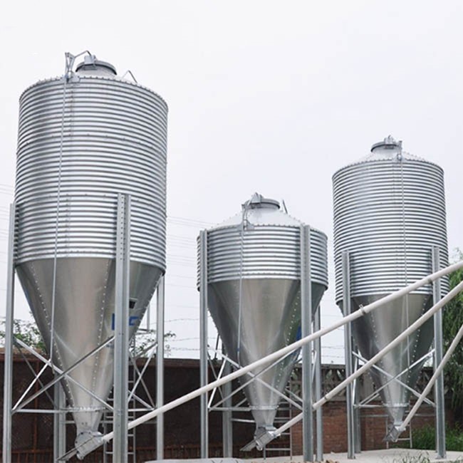 275g Galvanize Steel Feed Hopper Silo 7t 14t 22t