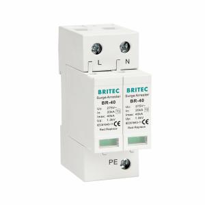 Wholesale 50Hz 40kA Type 2 Surge Protector 385V / 440V Frequency Range from china suppliers