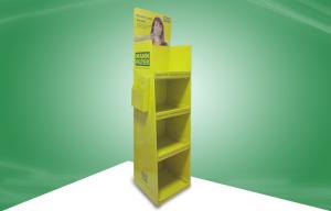 China Heavy Duty Floor Standing POS Cardboard Displays With Flyer / Brochure Pockets on sale