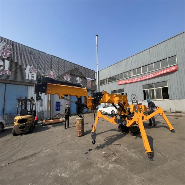 Electric And Diesel Power Spider Crawler Crane Customized 2500kg