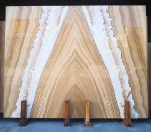 Wholesale Yellow And White Mulge Earl Royal Wood Grain Marble Wall Background from china suppliers