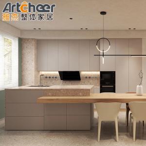 Wholesale Sample Luxury Kitchen Cabinet with Eased Edge Countertop and Modern Italian Design from china suppliers