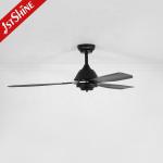 1stshine Ceiling Fan with 5 Speed Remote Control Standard Wind Black Metal