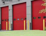 Noise Reducing Steel Overhead Sectional Door with Powder Coated Finish