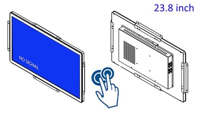 23.8-Inch Industrial Viewing Terminal for Exhibition Halls, Digital Signage, Corporate Dashboards, and Smart City Solutions
