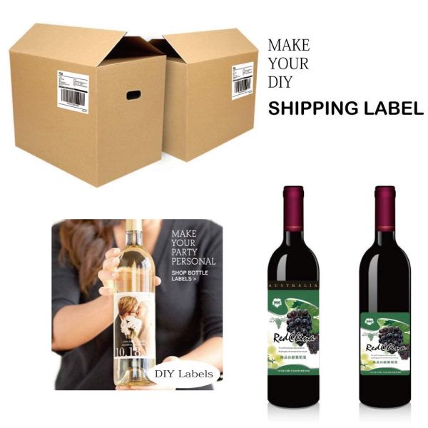 Waterproof Customizable A4 Label Stickers with Strong Adhesive for Logistics and Supermarket Use