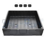 Golf Cart Heavy Duty Thermoplastic Utility Cargo Box for Club Car, EZGO, and
