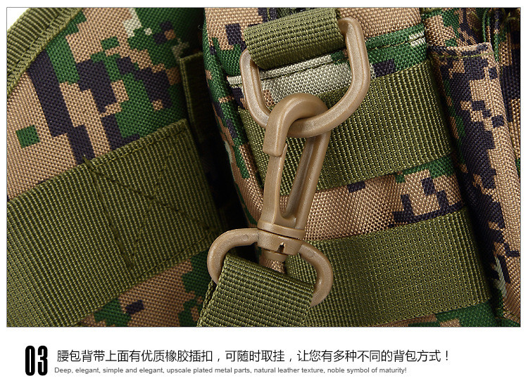 CAMO OUTDOOR SMALL WAIST PACK CAN BE DETACHABLE THREE-USE COMBINATION WAIST PACK SPORTS TACTICAL WAIST COVER SINGLE SHOU