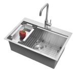 Kitchen Top Mount Stainless Steel Countertop Ledge Sink 16 Gauge Commercial