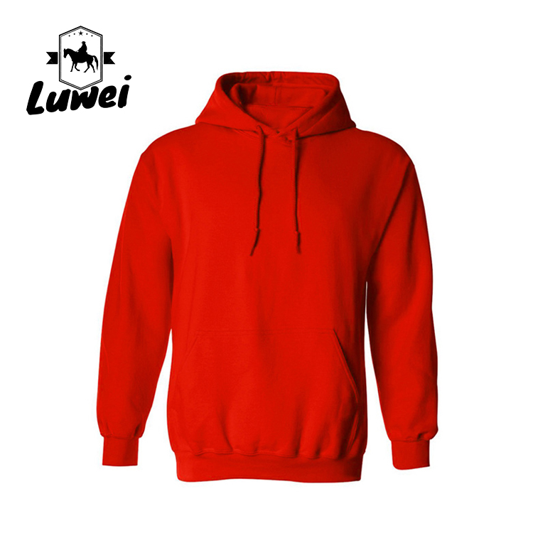 Warm Cotton Crew Neck 280g Custom 50% Cotton Drawstring Sweatshirt Men Felpa Bluza Plus Size Pullover Hoodies