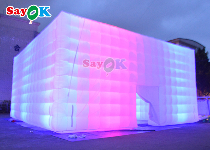 PVC Automatic Inflatable Lawn Tent 10x10x5m Inflatable Led Party Tent