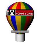 Giant Inflatable Golf Ball/ Inflatable Golf Ground Balloon both side red logo