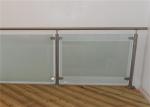 Tempered Stainless Steel And Glass Railings System , Glass Balustrade Systems
