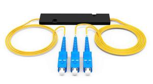 Wholesale 1260nm 2.0mm SC UPC 1x2 PLC Fiber Optic Splitter from china suppliers