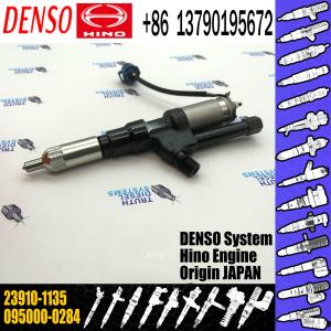 Wholesale 095000-0284 Diesel Engine Fuel Injector For HINO 23910-1136 23910-1135 from china suppliers