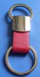 New fashion red Leather Key Holders with key rings OEM service offer