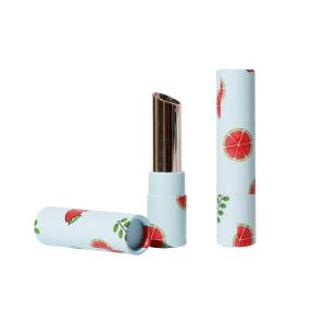 Wholesale Luxury lipstick tube box round cardboard paper lip balm tube for packaging from china suppliers