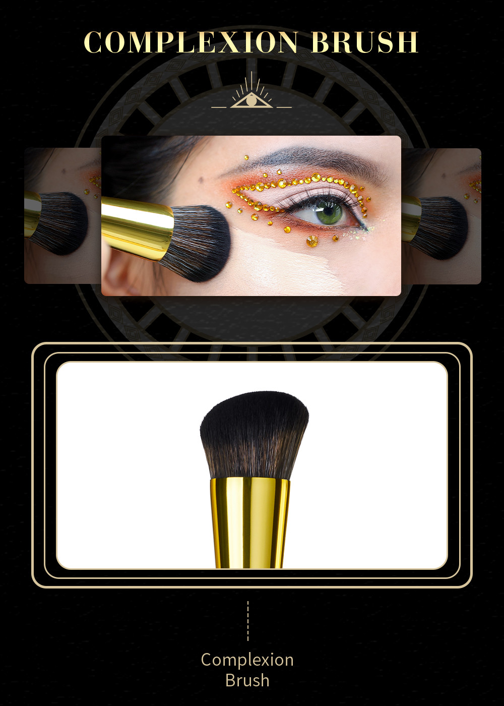 Jessup 10pcs Basic Makeup Brushes Set