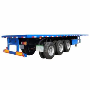Wholesale Exchangeable King Pin Flat Deck Container Truck Semi Trailers with 60 Tons Max Payload from china suppliers