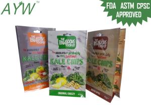 Wholesale Stand Up Mylar Food Bags Heat Sealable Flat Bottom Gusset Bags For Dried Fruit Vegetables from china suppliers