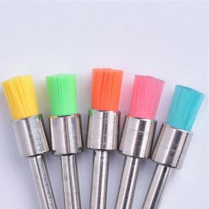 Wholesale Bowl Type Dental Prophy Brush Latch Soft Colorful Nylon Flat Head Pen Shape from china suppliers