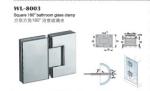 180 degree 304 bathroom shower door stainless steel glass clamp & glass door