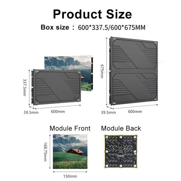 P1.25 Small Pitch LED Display 600x337.5mm Module Size Indoor LED Wall Display Panel