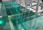 Green Metalspurc Decorative Fabric Laminated Glass