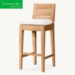 Solid Wood Style Courtyard Teak Wood Chair for Outdoor Garden Patio Hotel Bar