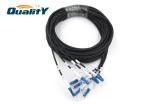 LC UPC Armoured Fiber Optic Patch Cord