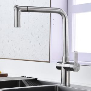 Wholesale Eco Friendly Touch Activated Kitchen Faucet Ergonomic Pull Out Spray Tap from china suppliers