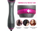 FCC Approval 300mm Hair Dryer Brush , Electric Straightening Brush