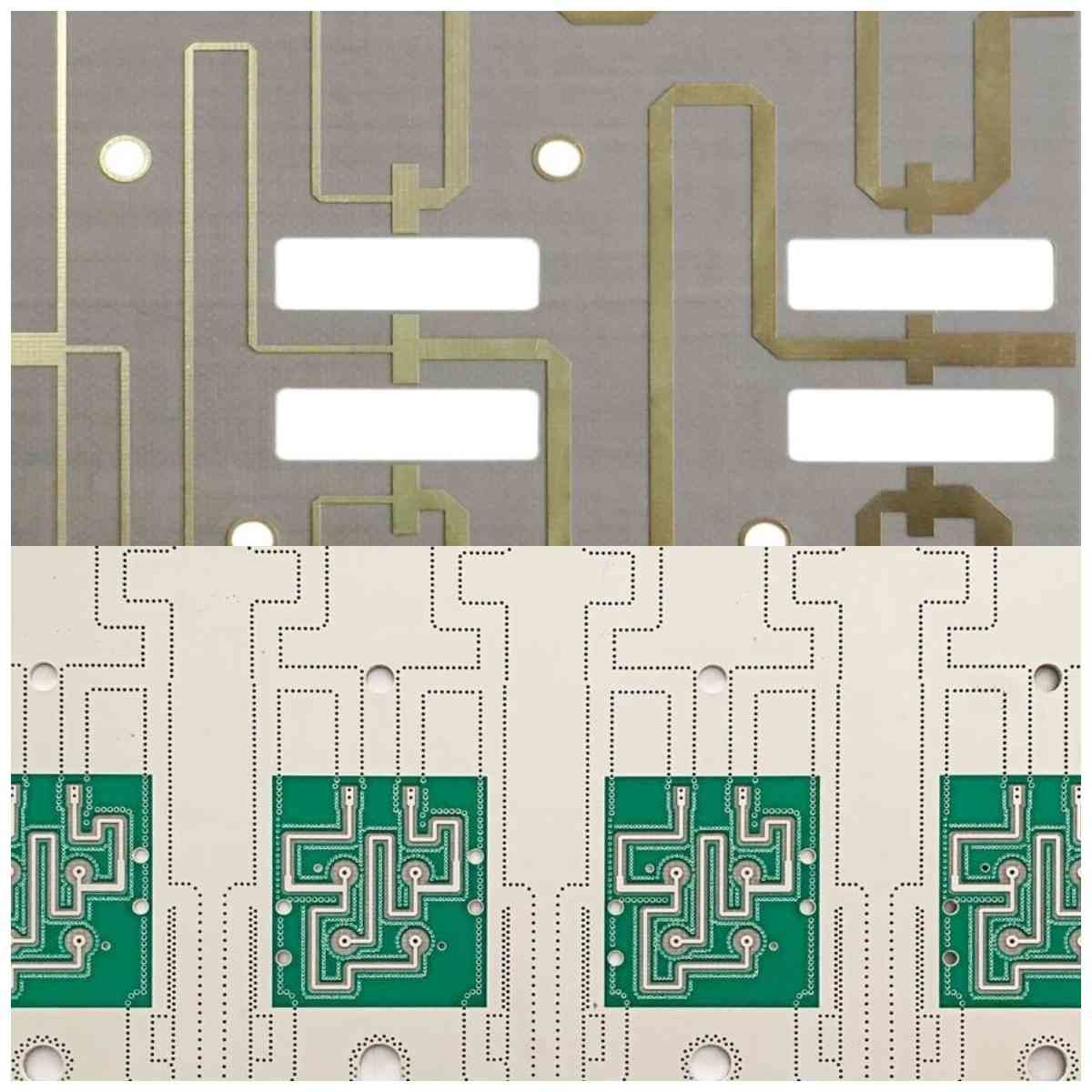 Rohs Multilayer High Frequency PCB 4 Layer Green Solder Mask Immersion Gold