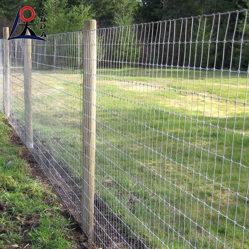 Galvanised Grassland Farm Fence Square Hole Metal Guard Field Fence