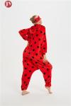 Lady Beetle kigurumi Onesie , Adult Romper Pajamas Plus Size Quick Dry adult