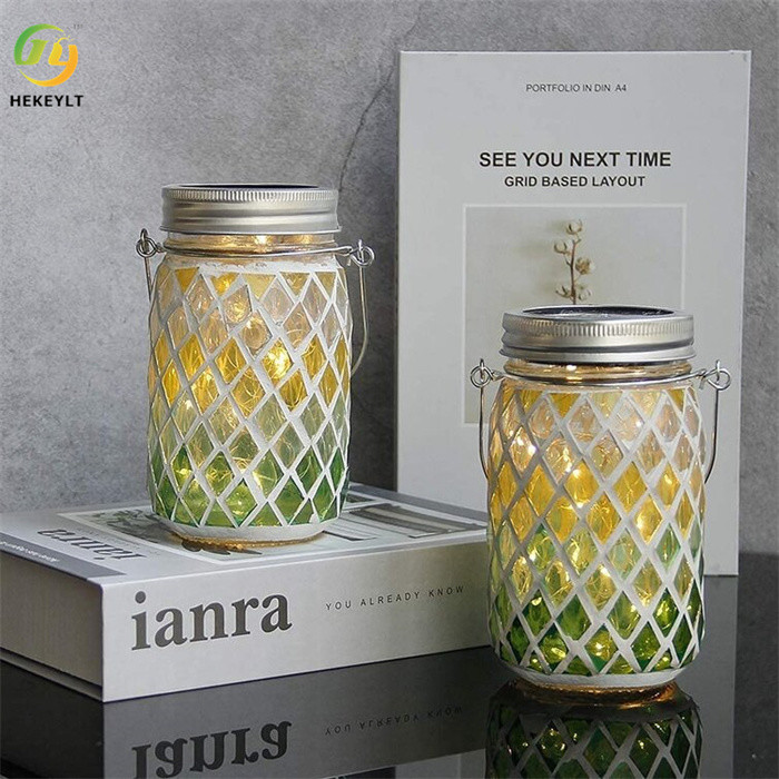 5.5" LED Commercial Light Solar Powered Outdoor Glass Lantern