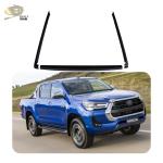 Abs Matte Black Bed Rail Caps For Toyota Hilux Revo 2020-2021 Truck Protector
