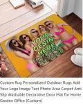 Custom Rug Personalized Add Your Own Logo Image Text Photo Area Carpet Anti Slip