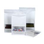 Food Packaging Plastic Bag stand up zipper bag Kraft Paper Bags With Window