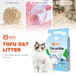 Red Tofu Litter Sand Dust Free Tofu Cat Litter Flushable Customized